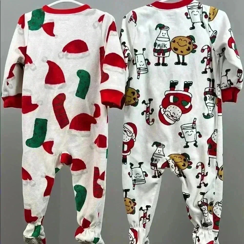 Christmas Fleece Sleepers by Carter’s | Size 12 Months - Picture 6 of 7